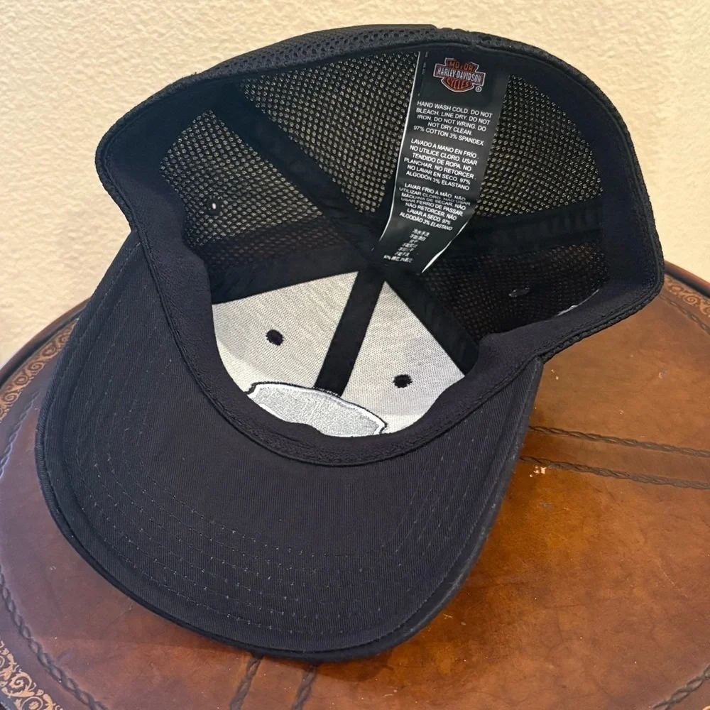 Harley-Davidson Black Embroidered Skull Cap